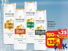 PANTENE ŞAMPUAN ÇEŞİTLERİ 400 ML fiyat ve kampanya bilgisi